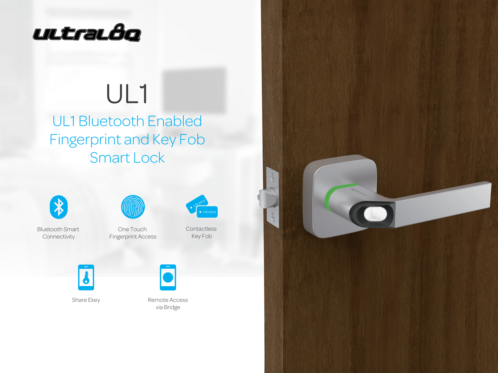 Khóa điện tử vân tay mở cửa từ xa wifi ULTRALOQ UL1