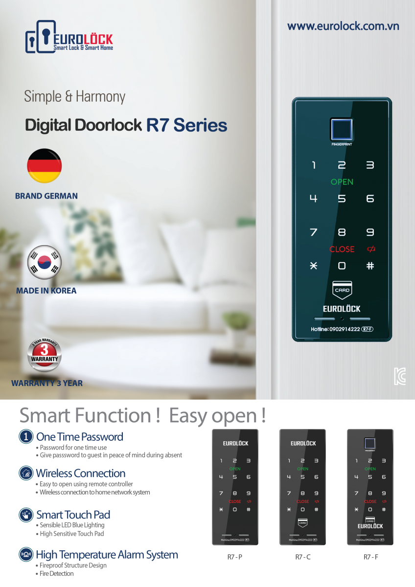 Khóa vân tay EUROLOCK R7-F