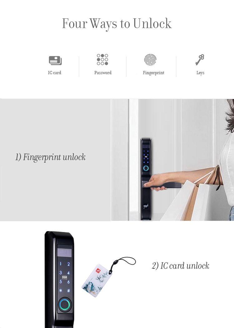 Khóa vân tay cửa nhôm EUROCK EL9000-AL