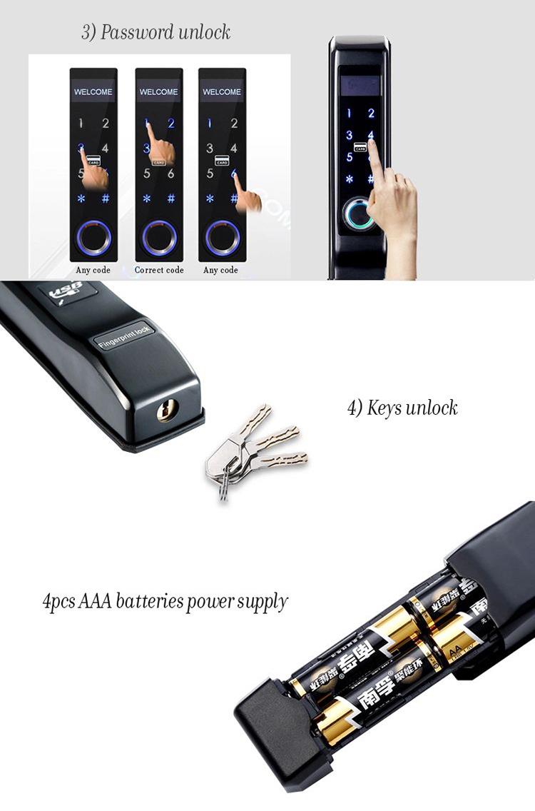 Khóa vân tay cửa nhôm EUROCK EL9000-AL