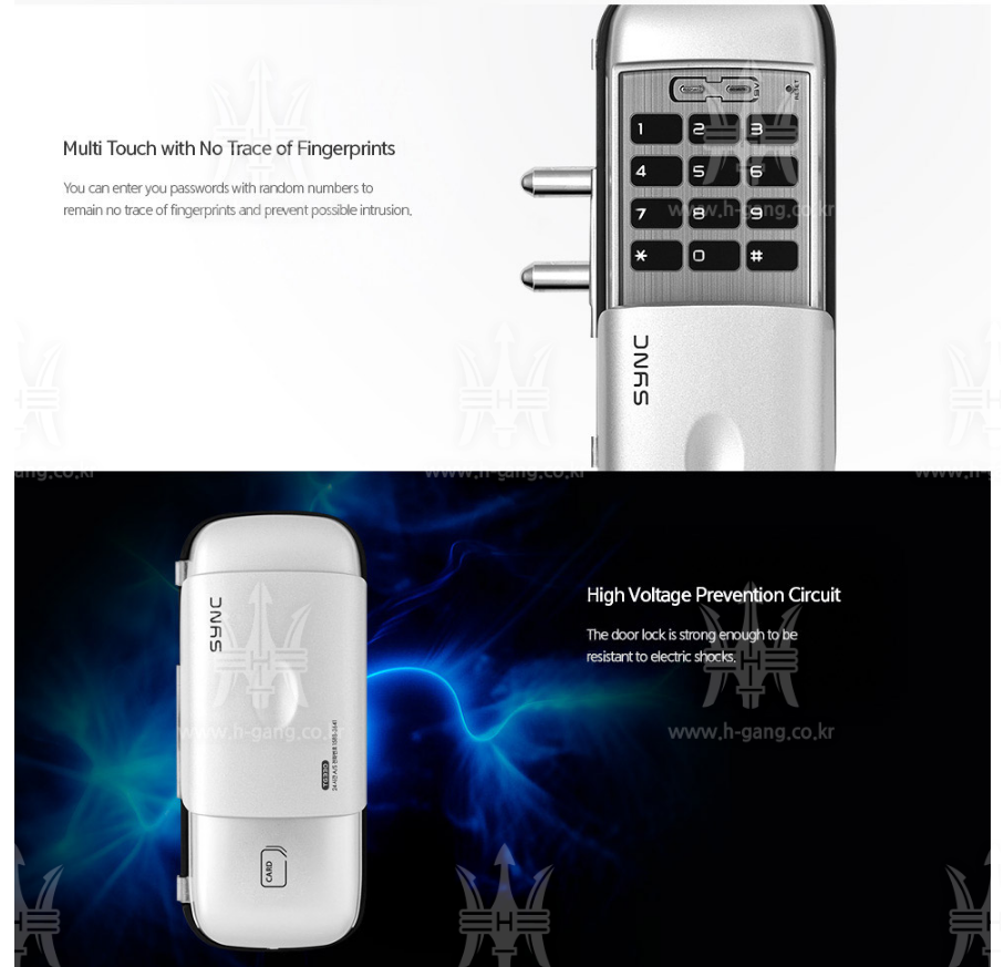 Khóa điện tử cửa kính H-gang Sync TG330 Khóa điện tử cửa kính H-gang Sync TG330