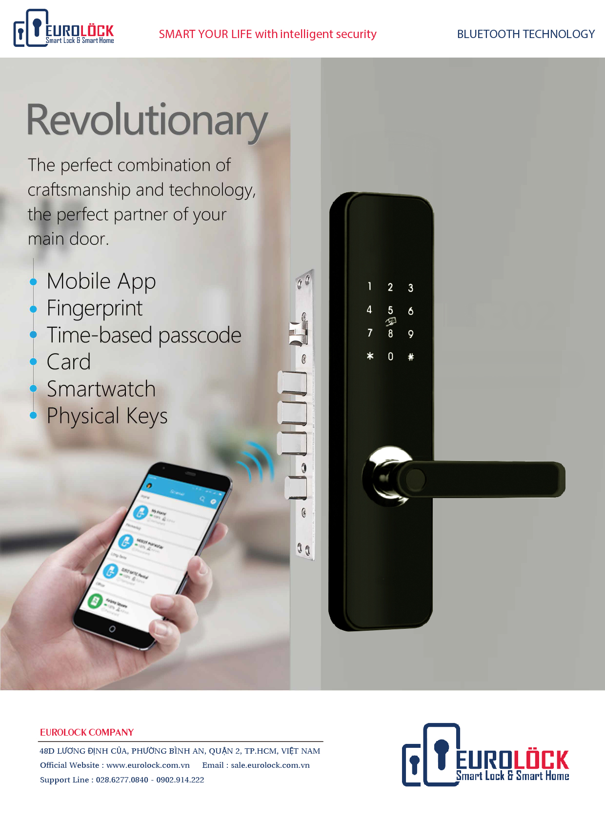 Khóa vân tay EUROLOCK L8 Khóa vân tay EUROLOCK L8