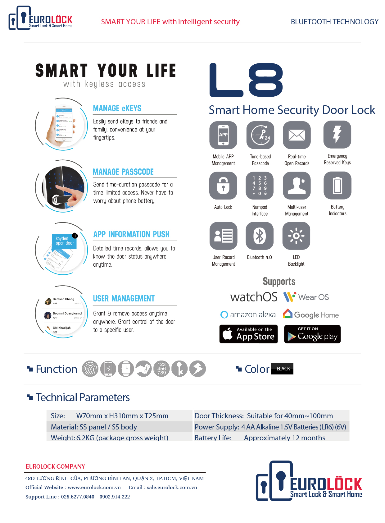 Khóa điện tử Airbnb Eurolock L8