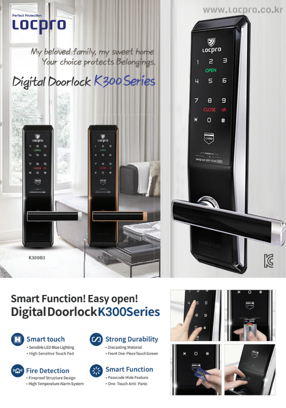 Khóa cửa thẻ từ Locpro K300 Khóa cửa thẻ từ Locpro K300