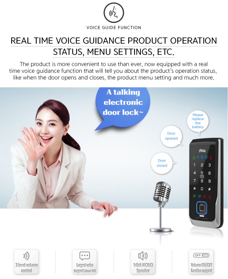 Khóa vân tay MILRE MI-5800 Khóa vân tay MILRE MI-5800