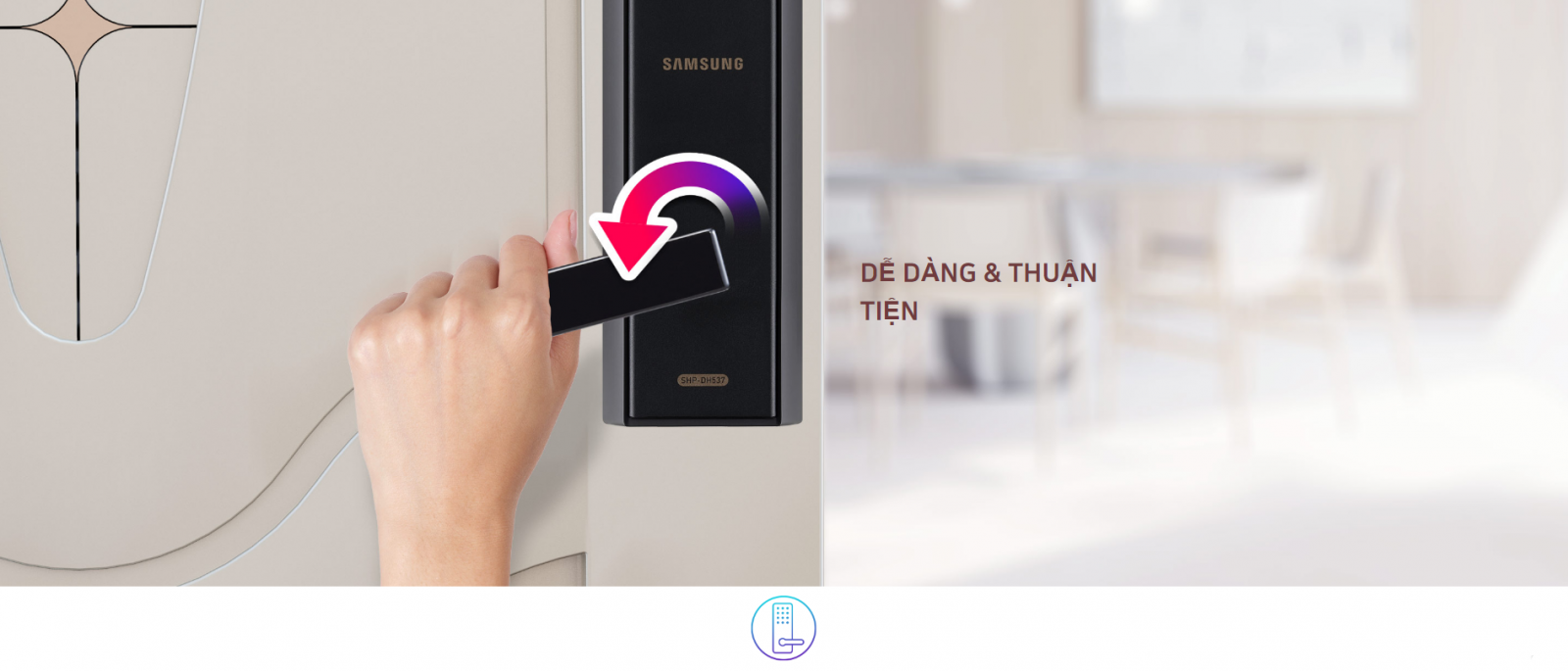 Khóa thẻ từ Samsung SHP-DH537 Khóa thẻ từ Samsung SHP-DH537