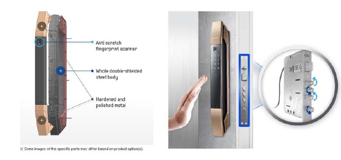 Khóa điện tử Samsung SHS-DP808 Khóa điện tử Samsung SHS-DP808