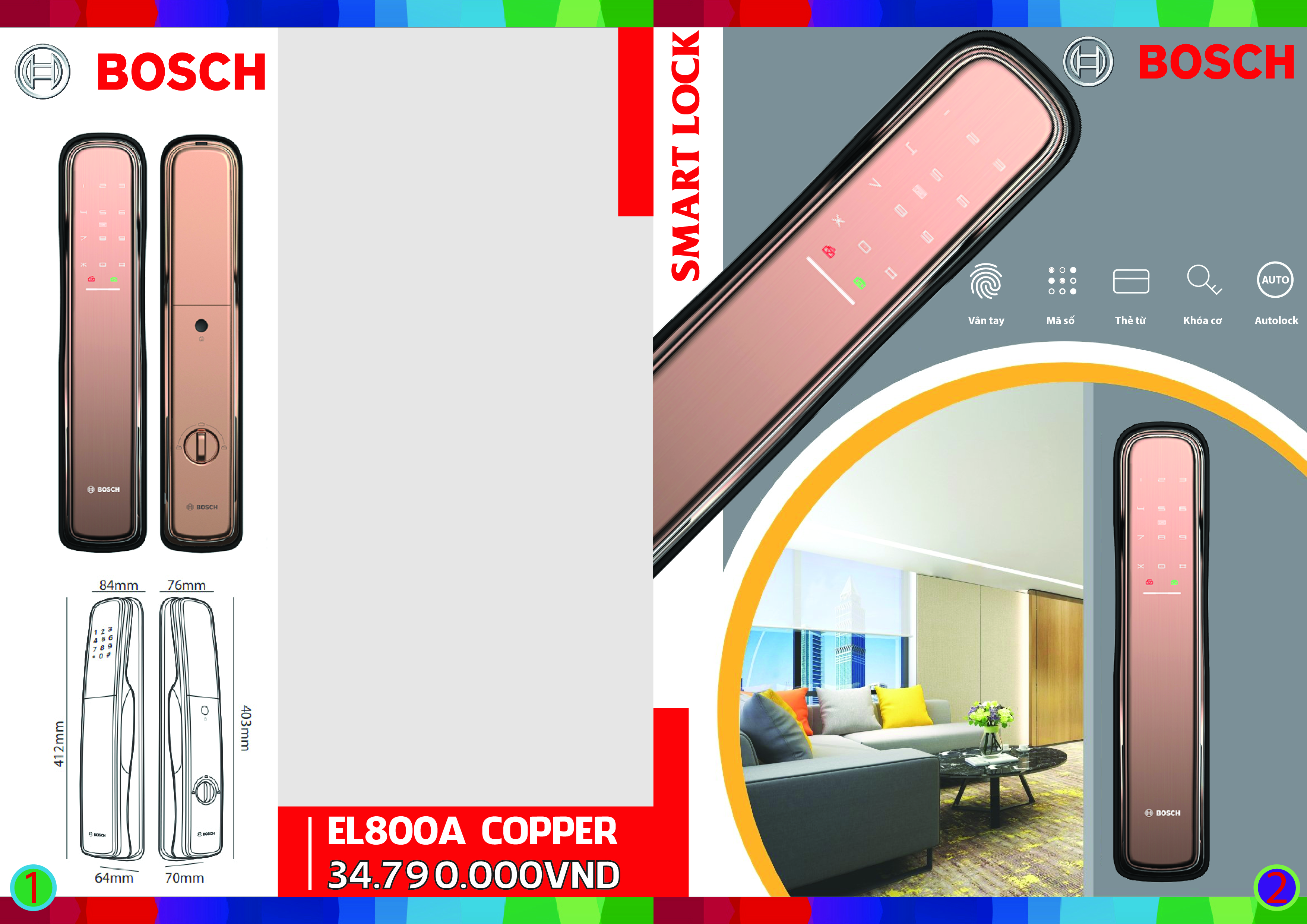 Địa chỉ lắp đặt sửa chữa khóa điện tử vân tay BOSCH ở Hà nội