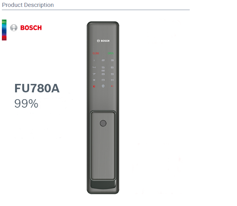 Khóa vân tay BOSCH FU 780A