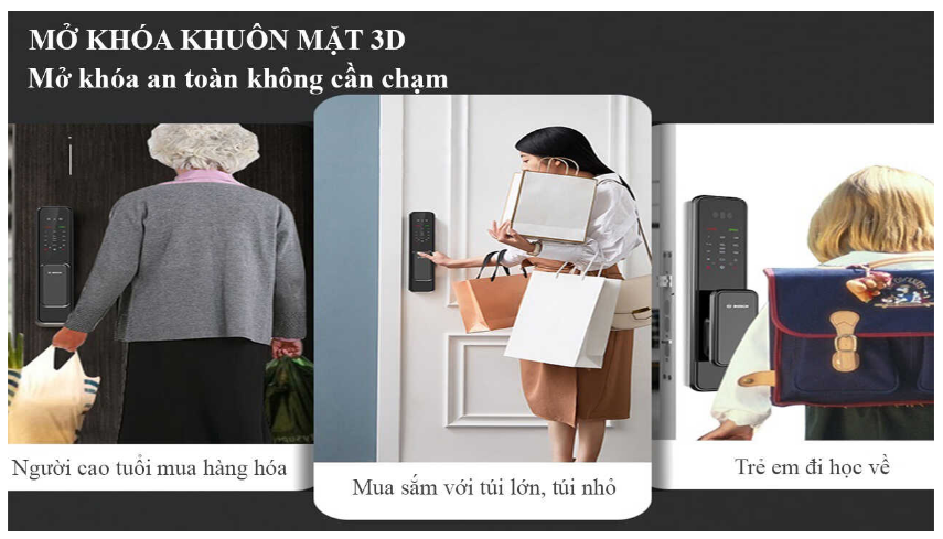 Khóa điện tử thông minh được trang bị màn hình có Camera