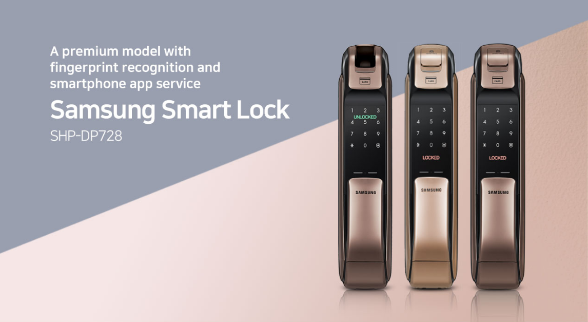 Những mẫu khóa điện tử vân tay Samsung của tập đoàn ZIGBANG SMART LOCK 2022