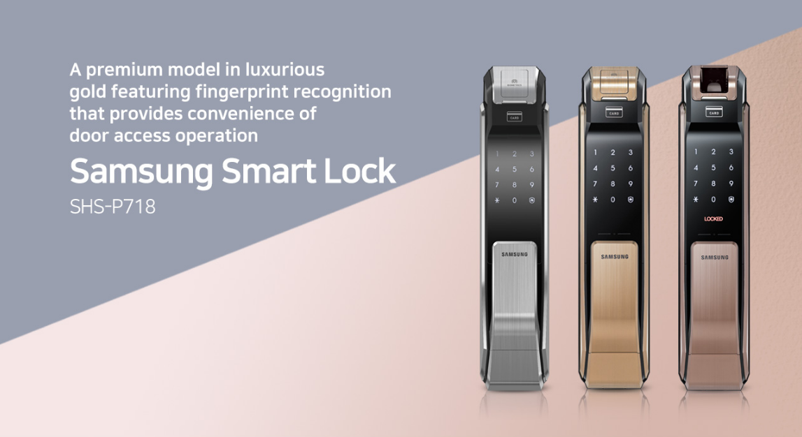 Những mẫu khóa điện tử vân tay Samsung của tập đoàn ZIGBANG SMART LOCK 2022