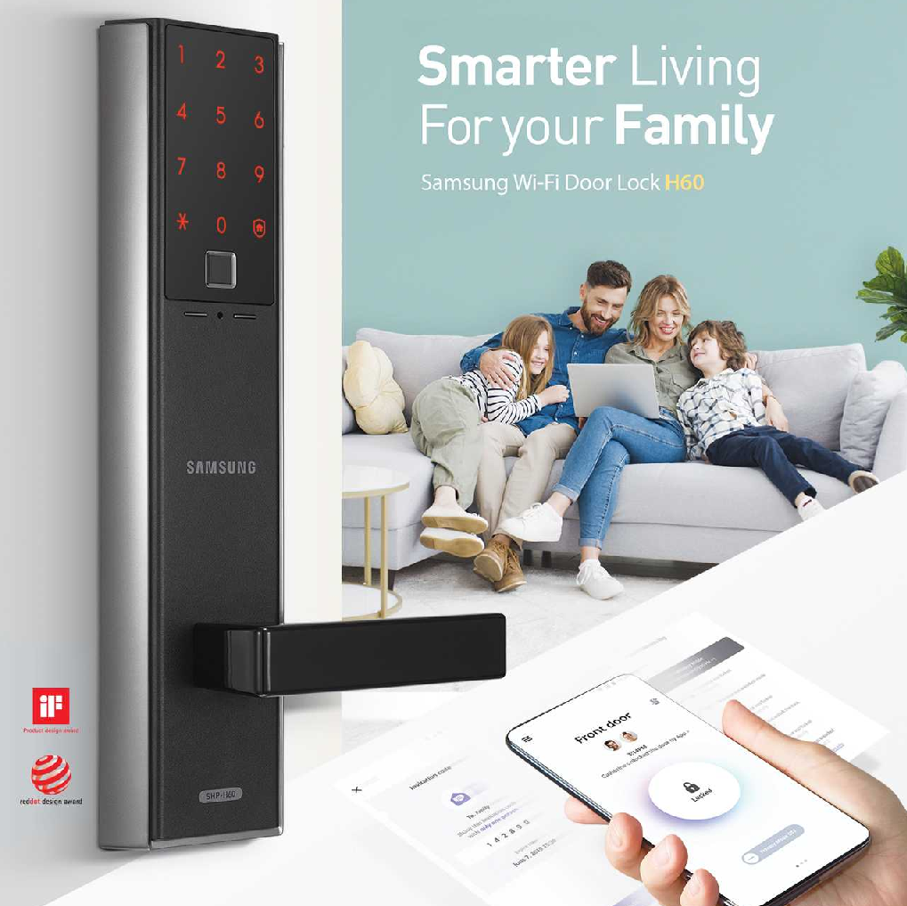 Những mẫu khóa điện tử vân tay Samsung của tập đoàn ZIGBANG SMART LOCK 2022