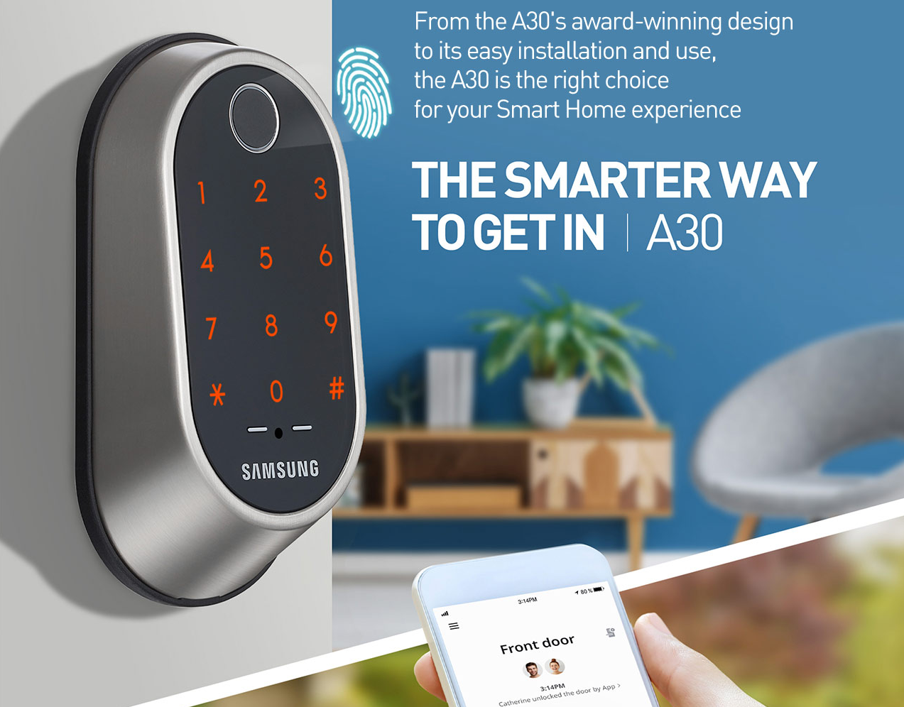 Những mẫu khóa điện tử vân tay Samsung của tập đoàn ZIGBANG SMART LOCK 2022