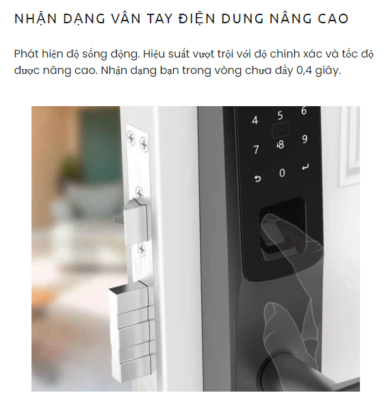 Khóa điện tử vân tay mở cửa từ xa wifi ULTRALOQ UL300