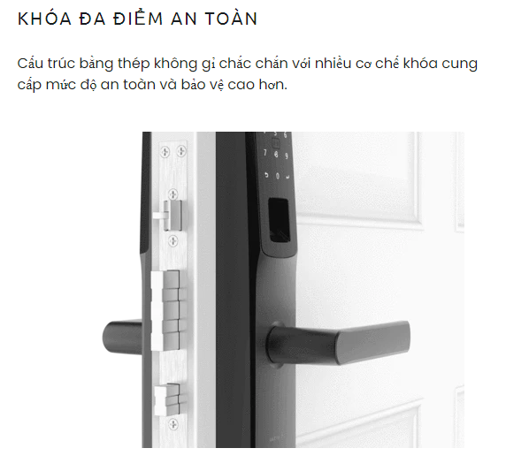 Khóa điện tử vân tay mở cửa từ xa wifi ULTRALOQ UL300