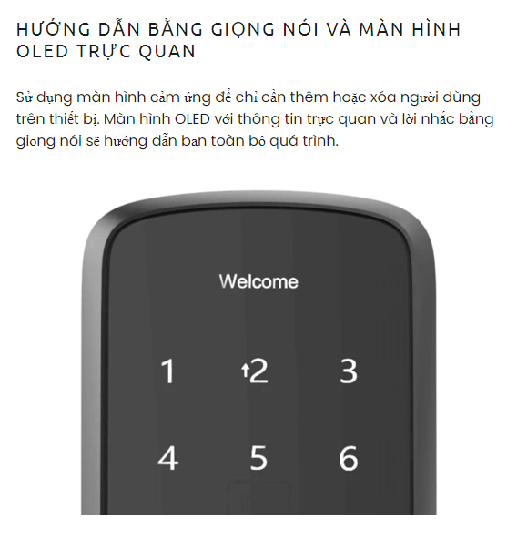 Khóa điện tử vân tay mở cửa từ xa wifi ULTRALOQ UL300