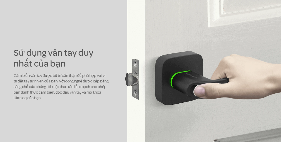 Khóa điện tử vân tay mở cửa từ xa wifi ULTRALOQ UL1