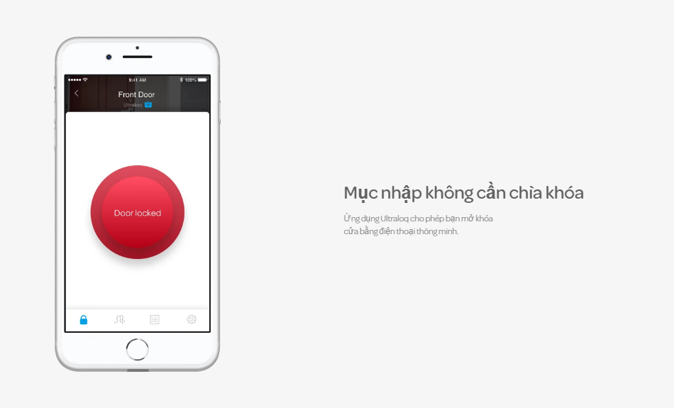 Khóa điện tử vân tay mở cửa từ xa wifi ULTRALOQ UL1