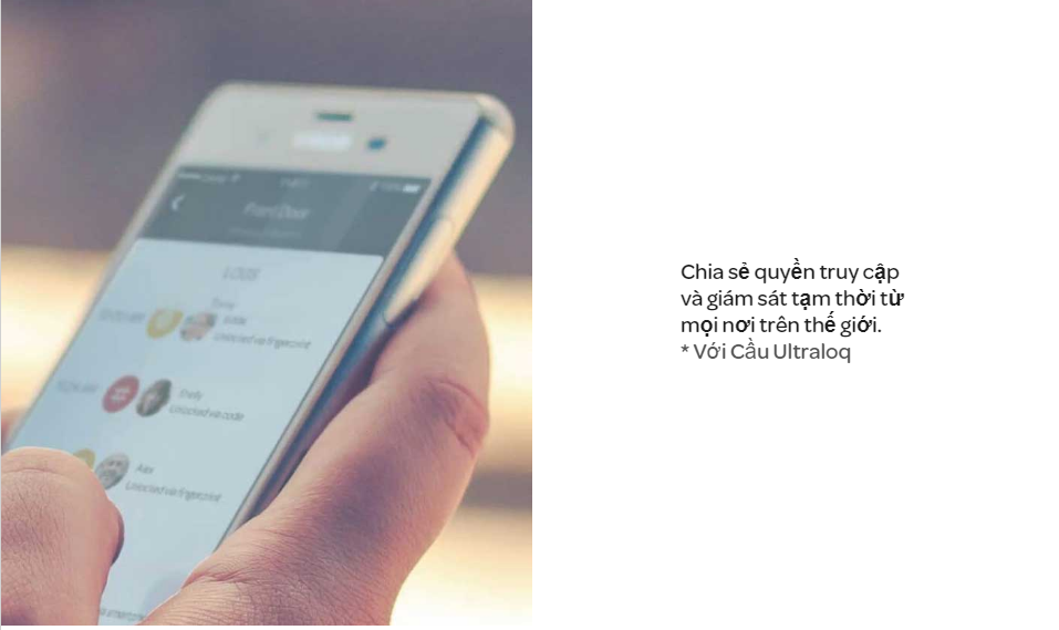 Khóa điện tử vân tay mở cửa từ xa wifi ULTRALOQ LEVER