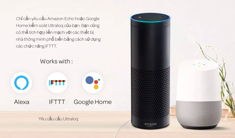 Khóa điện tử vân tay mở cửa từ xa wifi ULTRALOQ LEVER