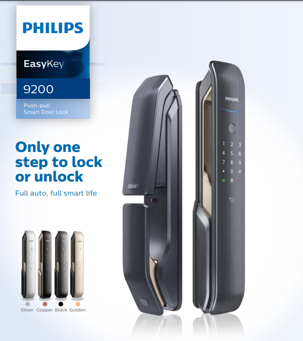 Khóa vân tay Philips Easykey 9200 Khóa vân tay Philips Easykey 9200