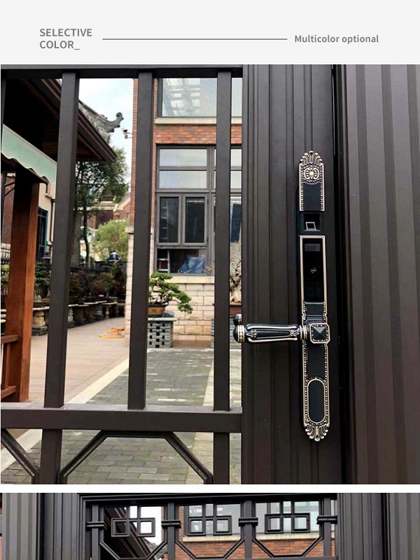 Mẫu khóa vân tay cửa sắt tốt nhất TPHCM Hình ảnh lắp đặt thực tế của khóa cửa sắt vân tay