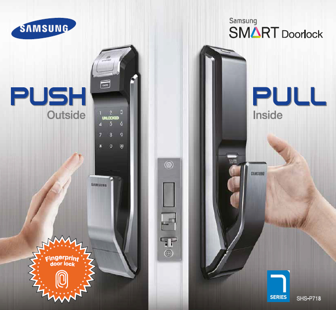 Giới thiệu về khóa điện tử Samsung SHS-P718