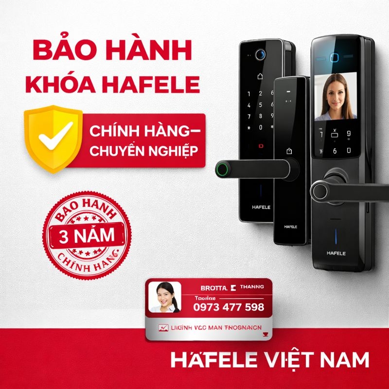 Bảo hành khoá HAFELE
