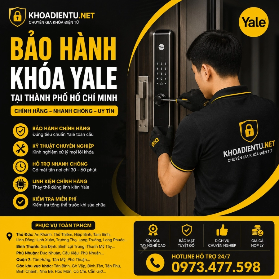 Bảo Hành Khóa Yale Tại Thành Phố Hồ Chí Minh
