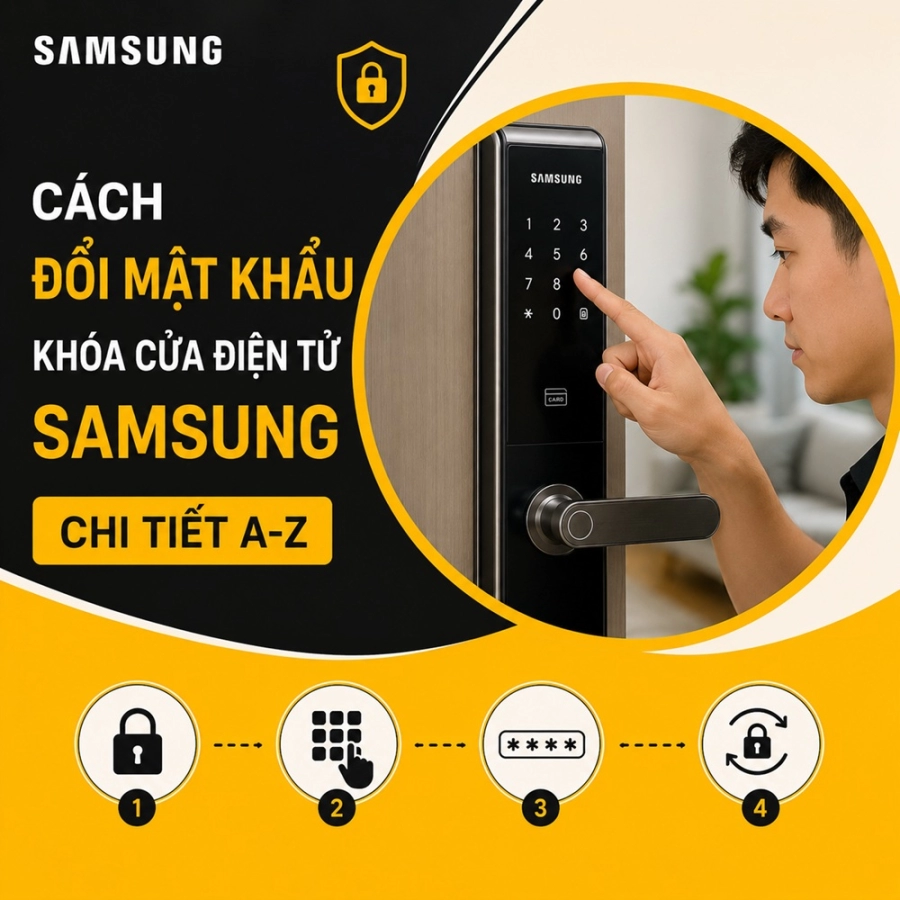 Cách Đổi Mật Khẩu Khóa Điện Tử Samsung
