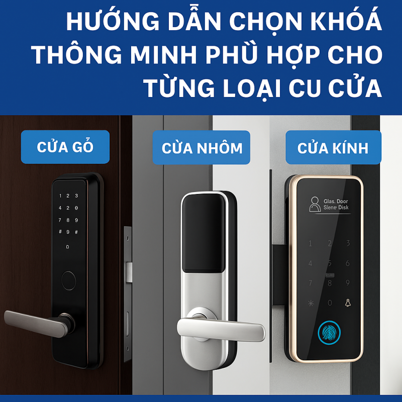 Hướng Dẫn Chọn Khoá Thông Minh Phù Hợp Cho Từng Loại Cửa