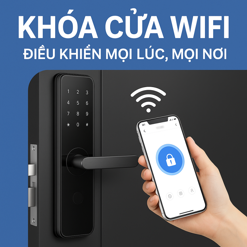 Khoá Cửa WiFi – Điều Khiển Mọi Lúc, Bảo Mật Mọi Nơi