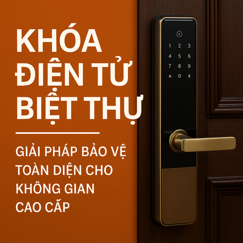 Khoá Điện Tử Biệt Thự – Giải Pháp Bảo Vệ Toàn Diện Cho Không Gian Cao Cấp
