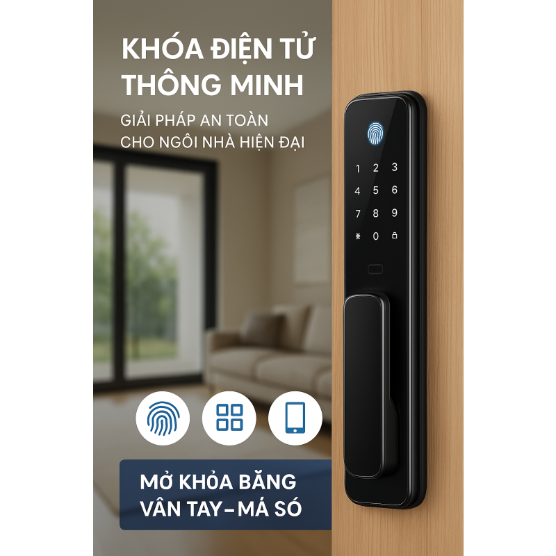 Khóa điện tử – Giải pháp an toàn và tiện nghi cho mọi gia đình hiện đại