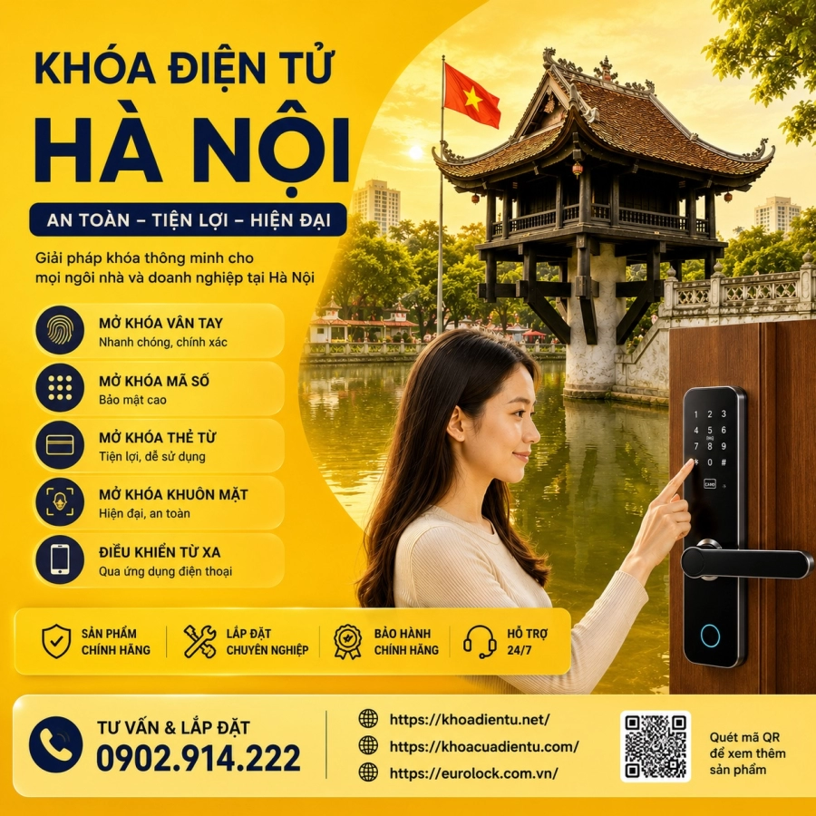 Khóa Điện Tử Tại Hà Nội Chính Hãng