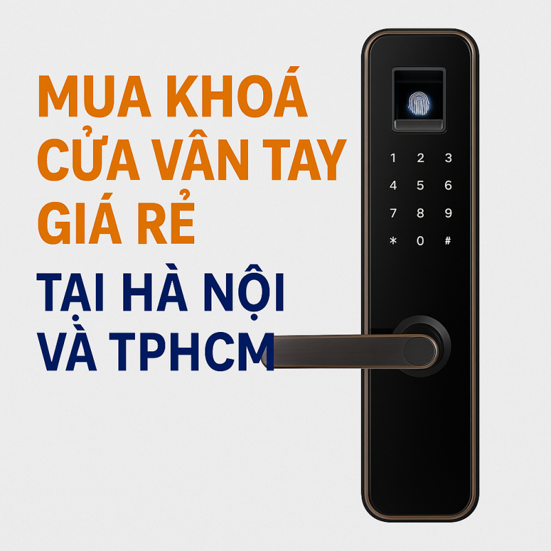 Mua Khoá Cửa Vân Tay Giá Rẻ Tại Hà Nội Và TPHCM