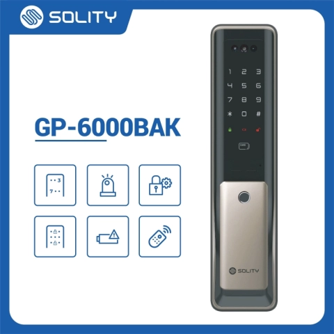 Khoá cửa khuôn mặt Solity GP-6000BAK