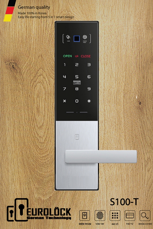 Khóa cửa vân tay EUROLOCK S100-T