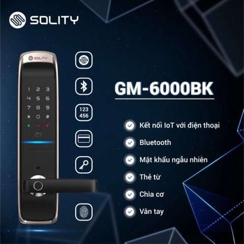 Khoá điện tử Solity GM-6000BK