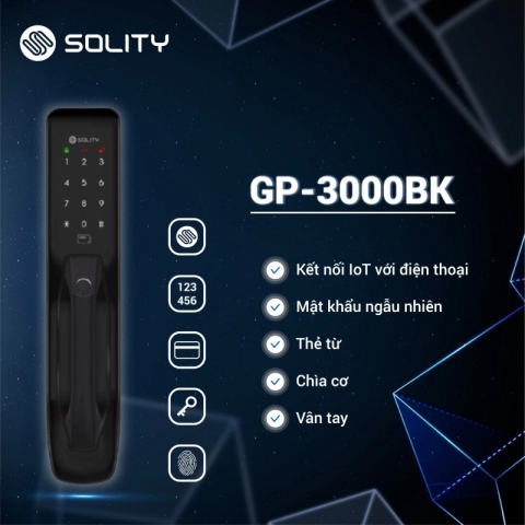 Khoá điện tử Solity GP-3000BK
