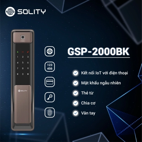 Khoá điện tử Solity GSP-2000BK