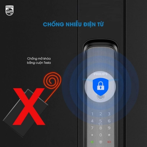 Khóa Vân Tay Khuôn Mặt Philips DDL702E