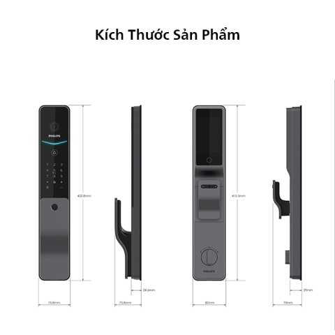 Khóa Vân Tay Philips DDL720-FVP-7HWS