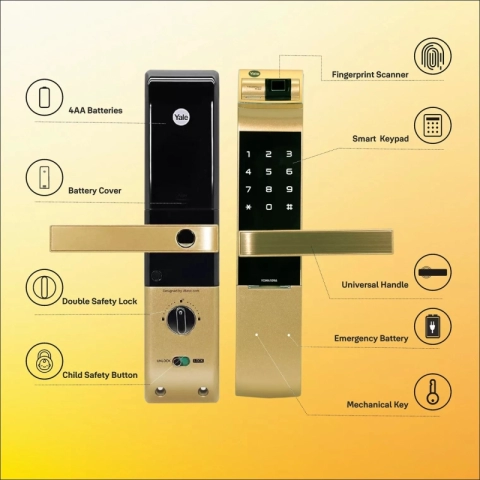 YALE YDM 4109 GOLD