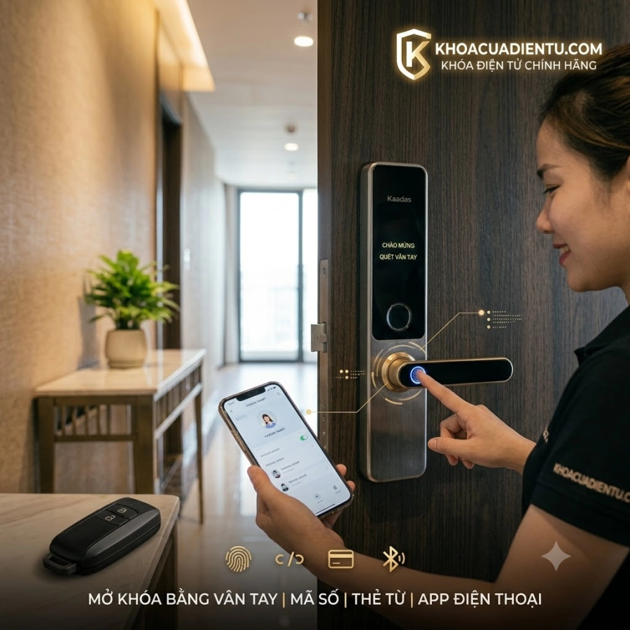 Top 5 Khóa Cửa Vân Tay Kaadas Được Ưa Chuộng Nhất Hiện Nay
